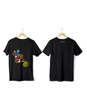 Greys&Blues Thandai Pima Round Neck T-Shirt - Black